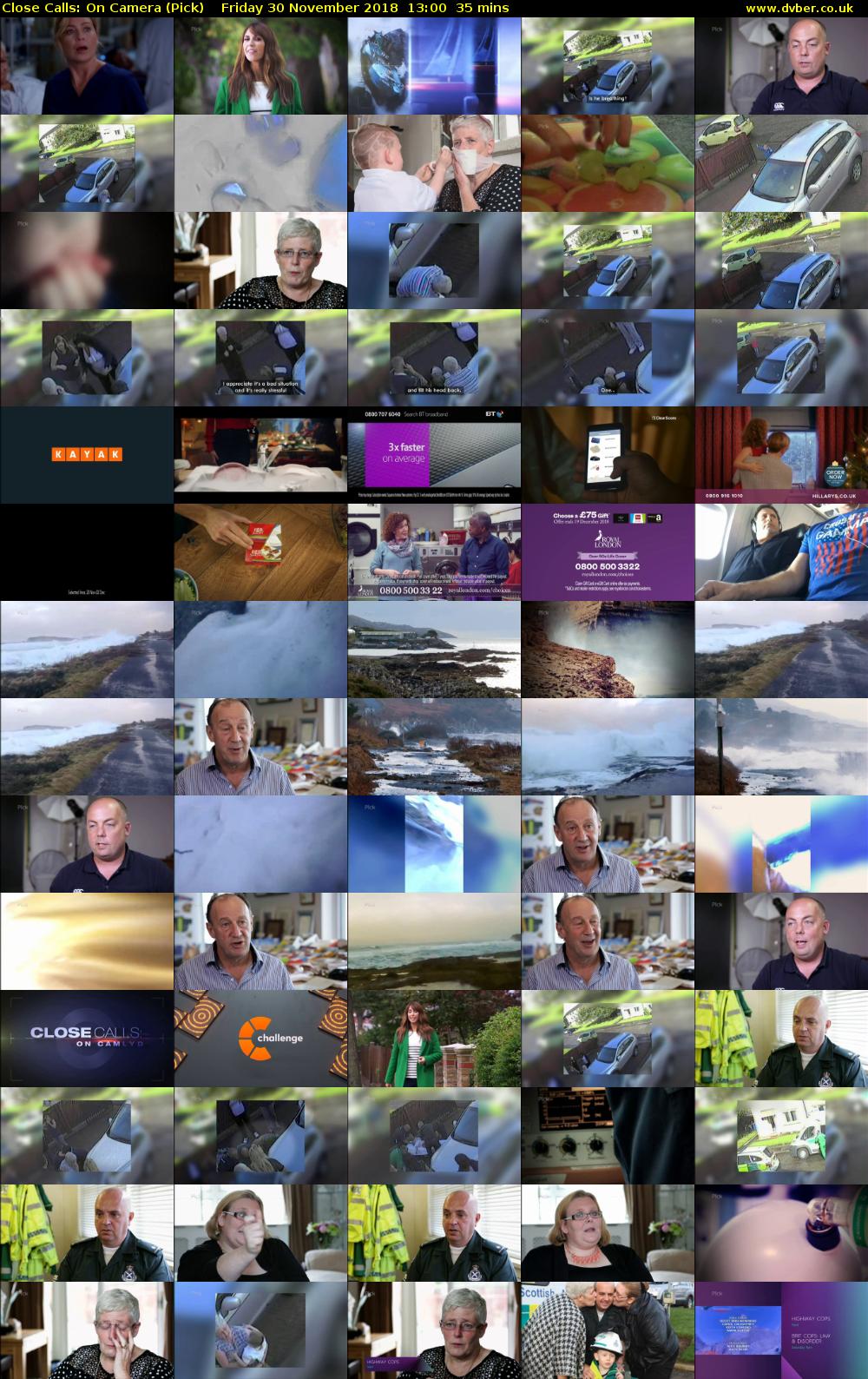 Close Calls: On Camera (Pick) Friday 30 November 2018 13:00 - 13:35