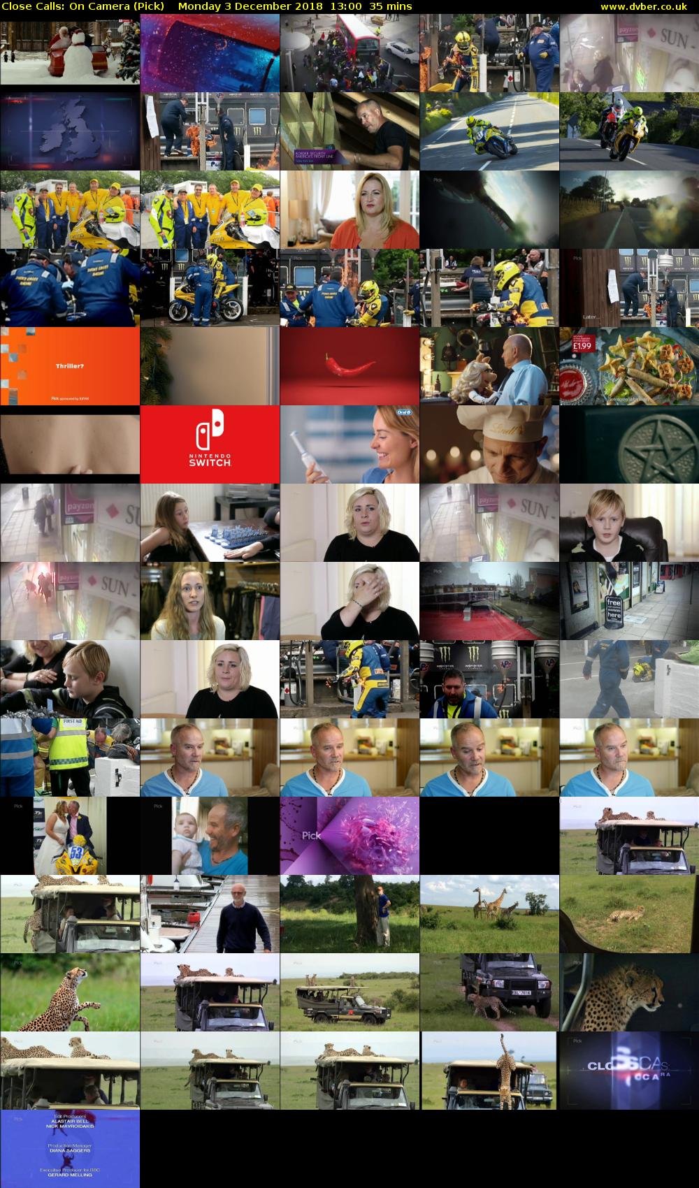 Close Calls: On Camera (Pick) Monday 3 December 2018 13:00 - 13:35