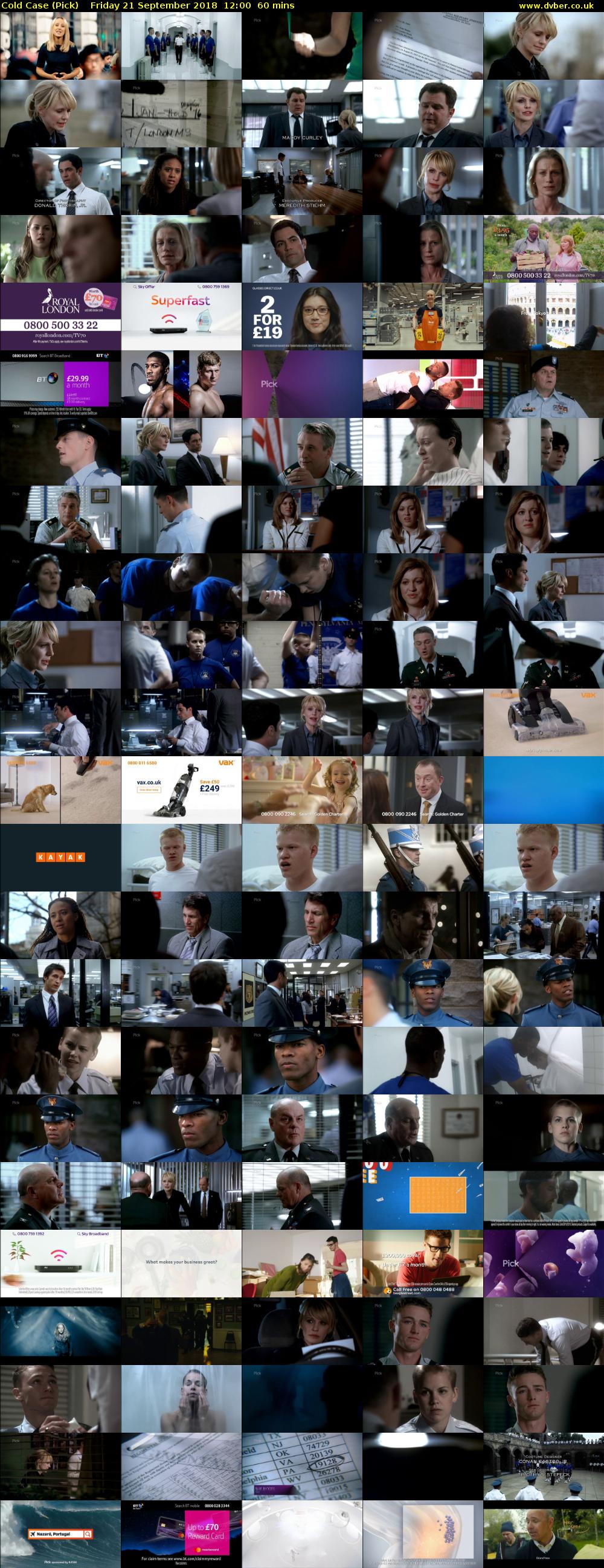 Cold Case (Pick) Friday 21 September 2018 12:00 - 13:00