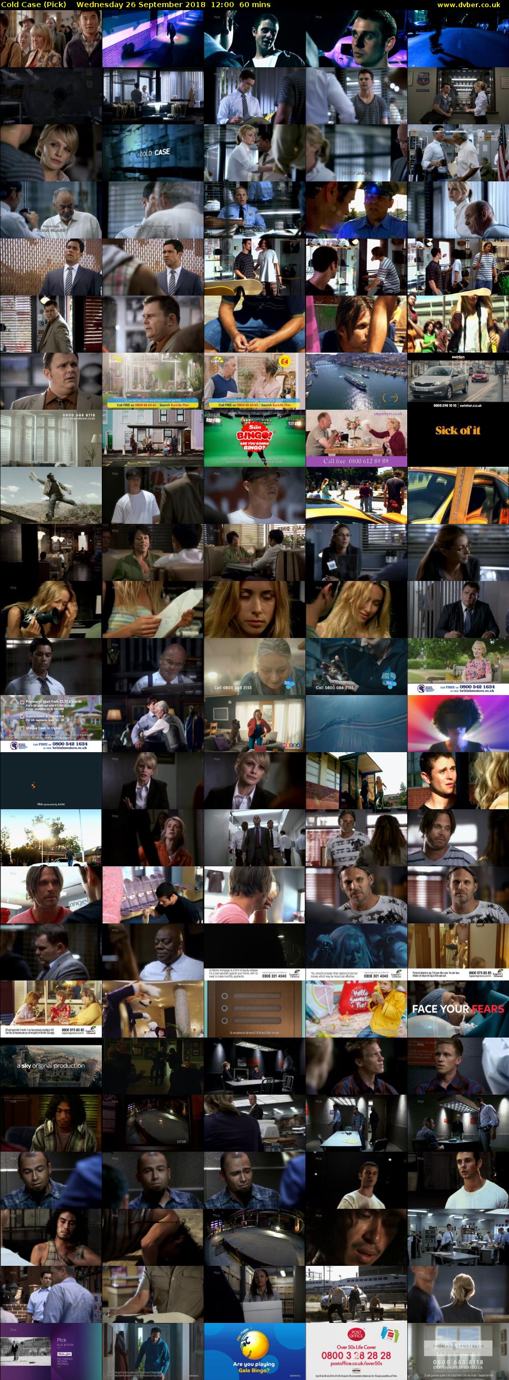 Cold Case (Pick) Wednesday 26 September 2018 12:00 - 13:00