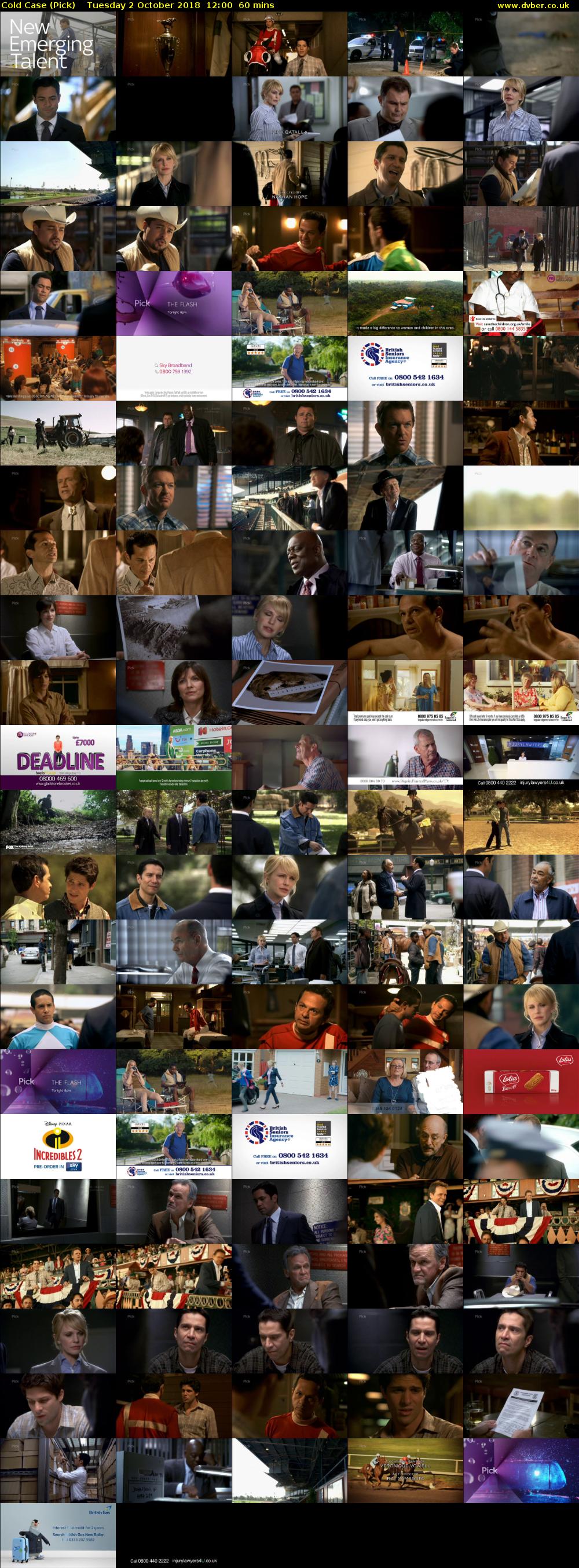 Cold Case (Pick) Tuesday 2 October 2018 12:00 - 13:00