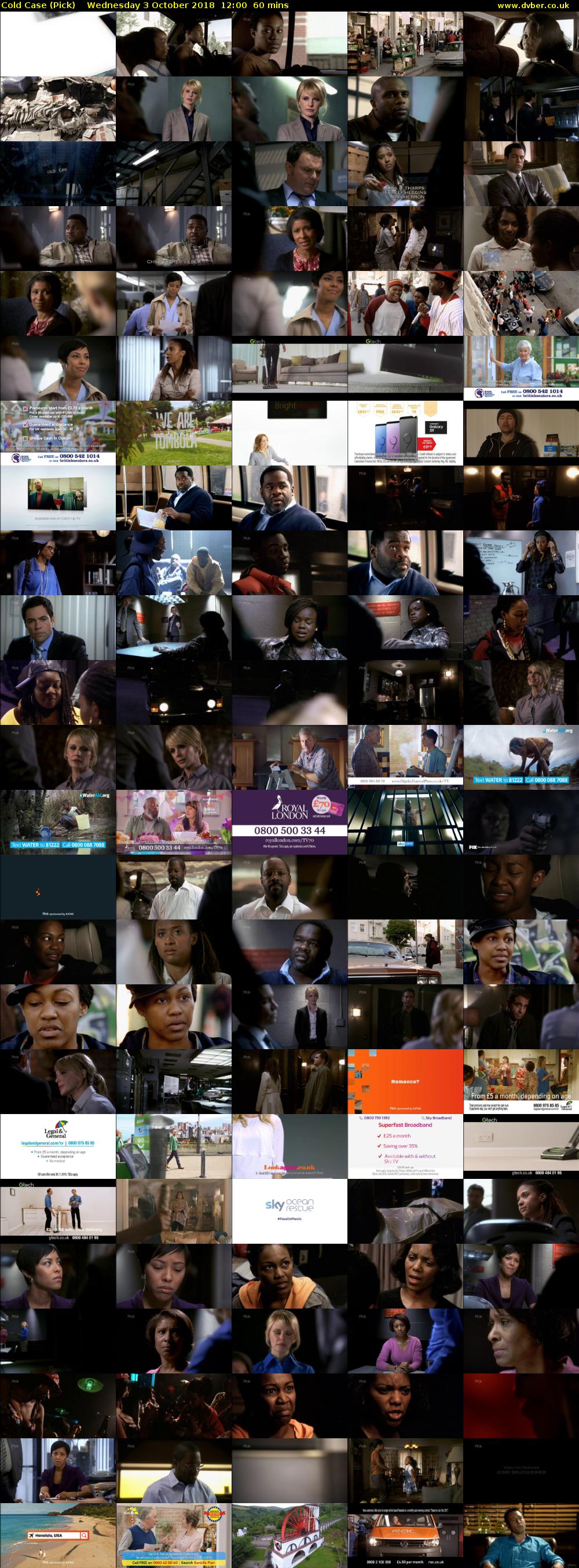 Cold Case (Pick) Wednesday 3 October 2018 12:00 - 13:00