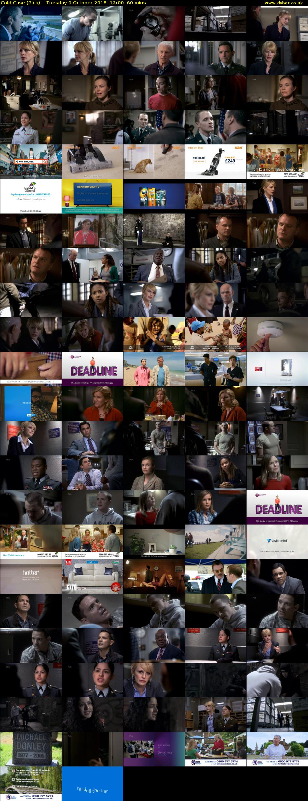 Cold Case (Pick) Tuesday 9 October 2018 12:00 - 13:00