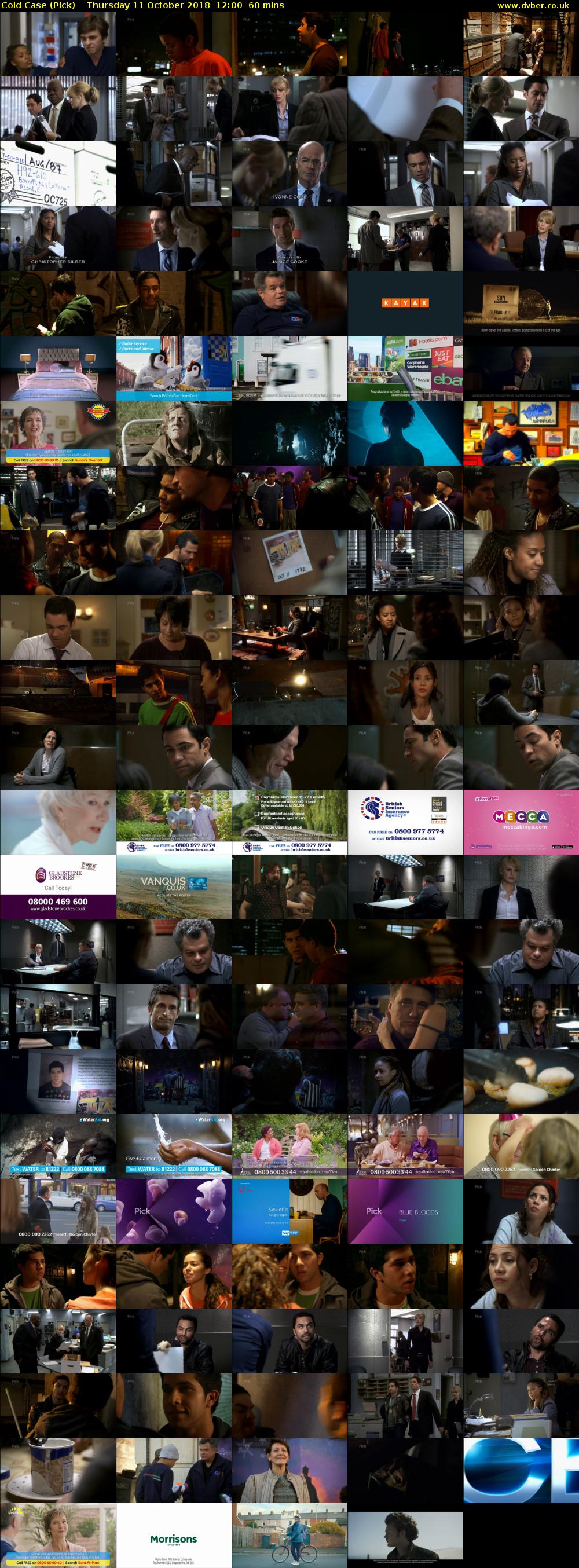 Cold Case (Pick) Thursday 11 October 2018 12:00 - 13:00