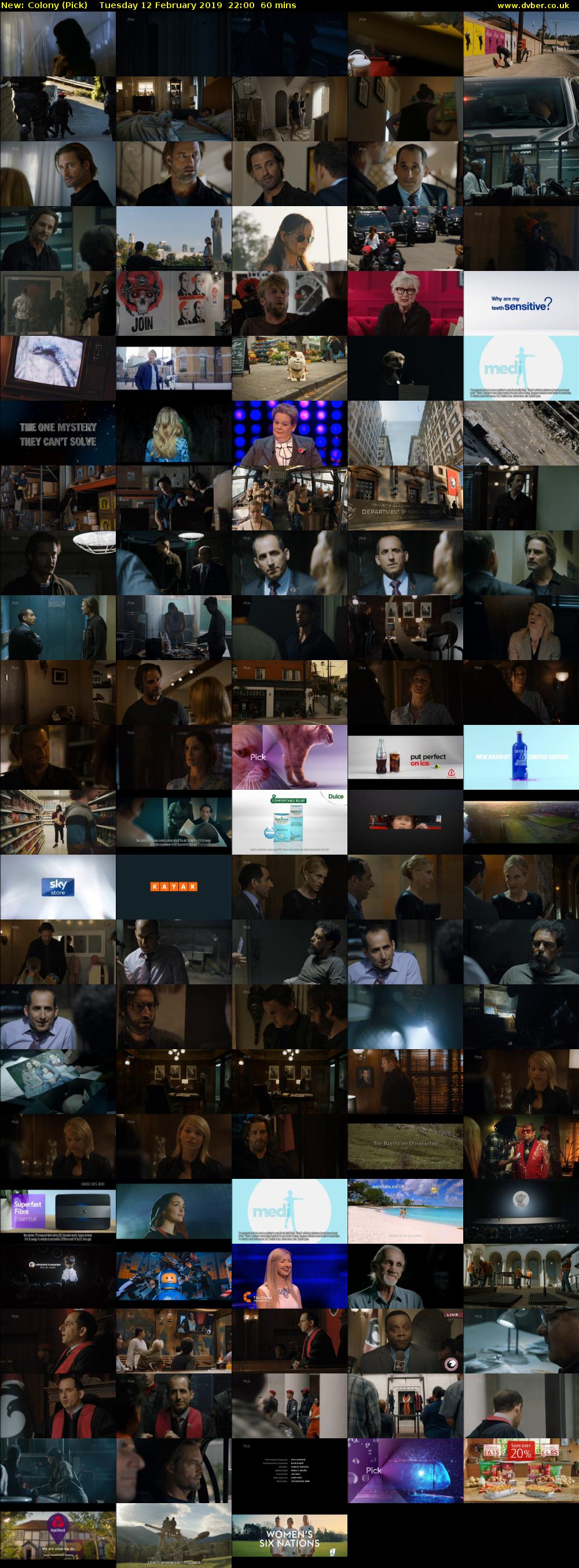 Colony (Pick) Tuesday 12 February 2019 22:00 - 23:00