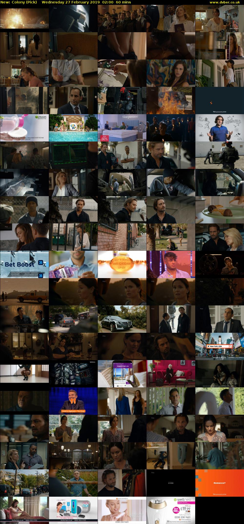 Colony (Pick) Wednesday 27 February 2019 02:00 - 03:00