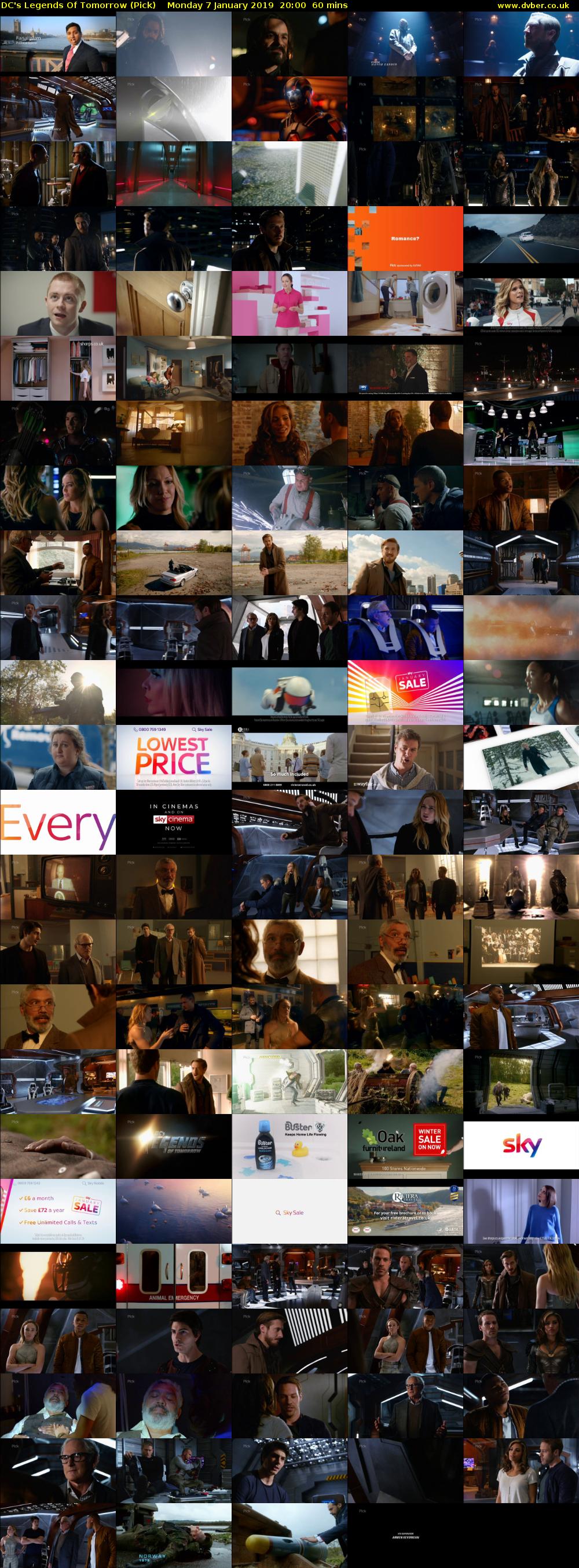 DC's Legends Of Tomorrow (Pick) Monday 7 January 2019 20:00 - 21:00