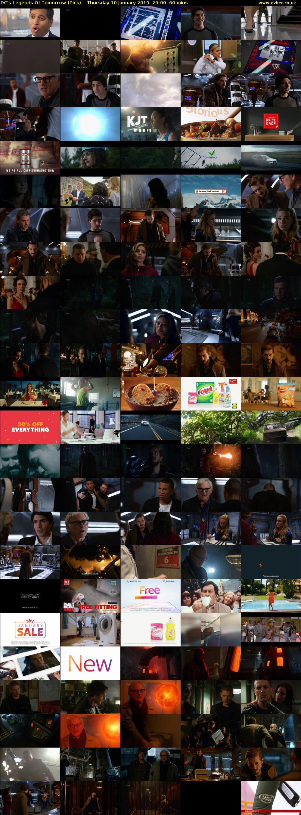 DC's Legends Of Tomorrow (Pick) Thursday 10 January 2019 20:00 - 21:00