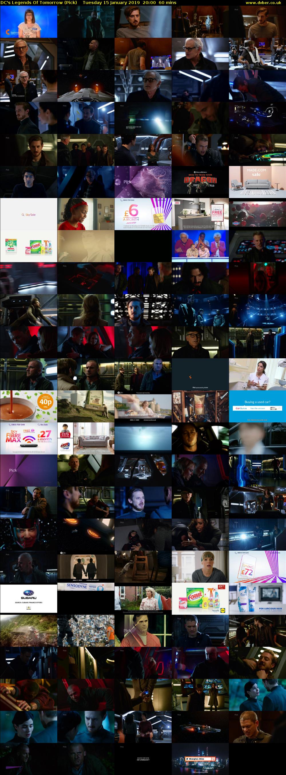 DC's Legends Of Tomorrow (Pick) Tuesday 15 January 2019 20:00 - 21:00