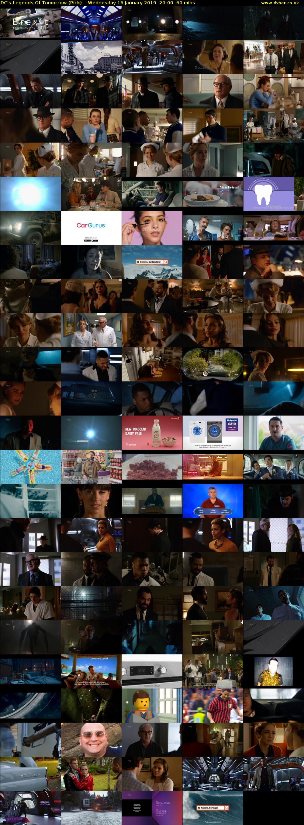 DC's Legends Of Tomorrow (Pick) Wednesday 16 January 2019 20:00 - 21:00