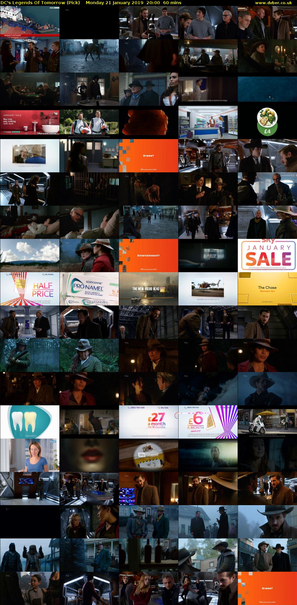 DC's Legends Of Tomorrow (Pick) Monday 21 January 2019 20:00 - 21:00