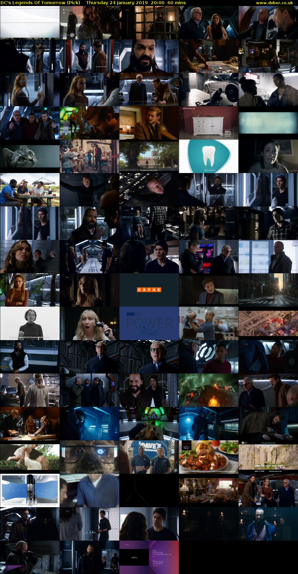 DC's Legends Of Tomorrow (Pick) Thursday 24 January 2019 20:00 - 21:00