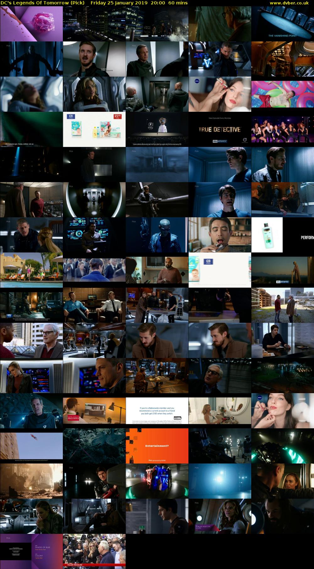 DC's Legends Of Tomorrow (Pick) Friday 25 January 2019 20:00 - 21:00