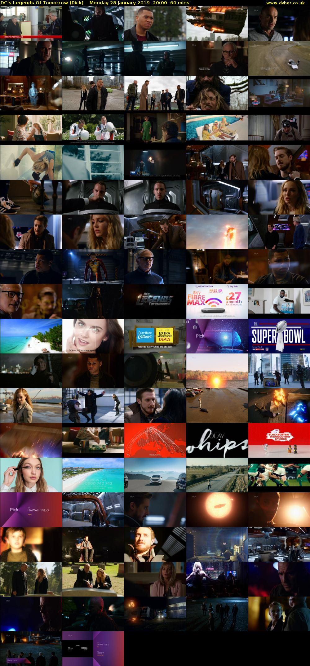 DC's Legends Of Tomorrow (Pick) Monday 28 January 2019 20:00 - 21:00