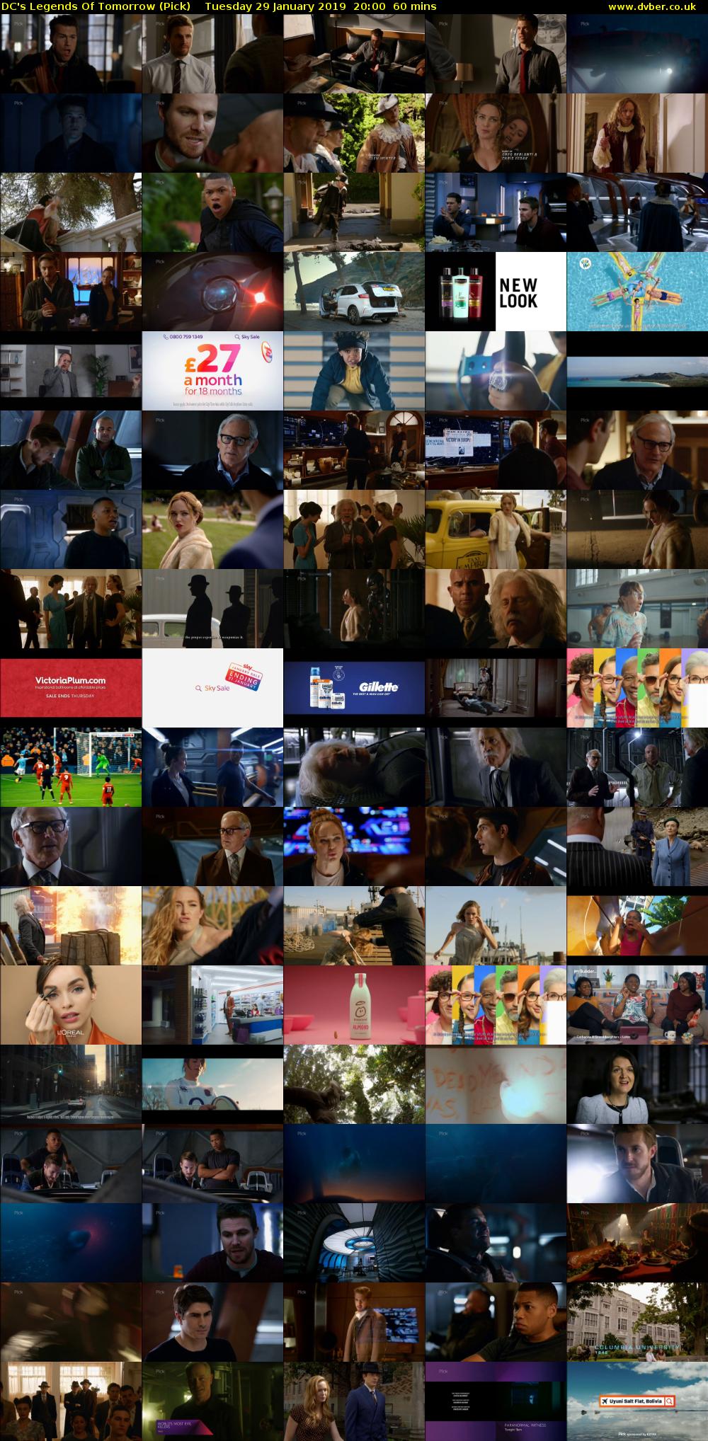 DC's Legends Of Tomorrow (Pick) Tuesday 29 January 2019 20:00 - 21:00