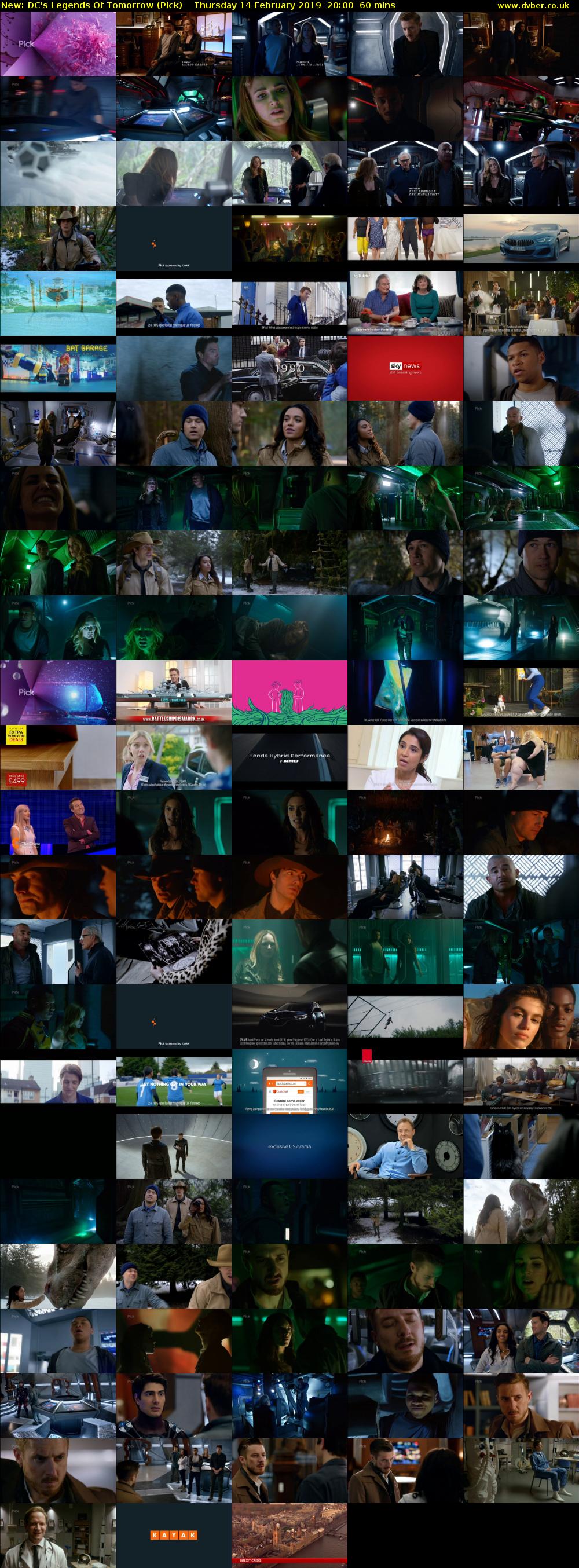 DC's Legends Of Tomorrow (Pick) Thursday 14 February 2019 20:00 - 21:00