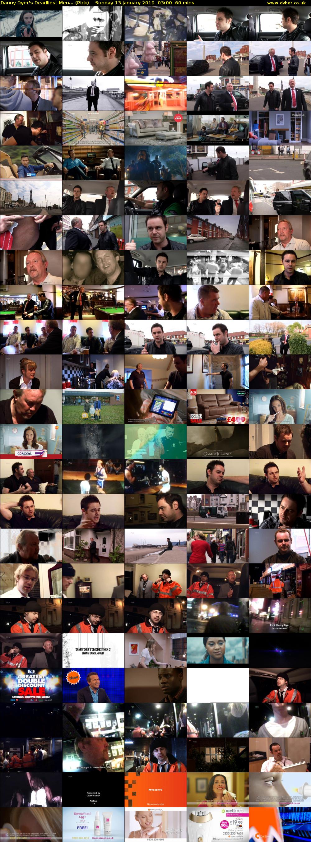 Danny Dyer's Deadliest Men... (Pick) Sunday 13 January 2019 03:00 - 04:00