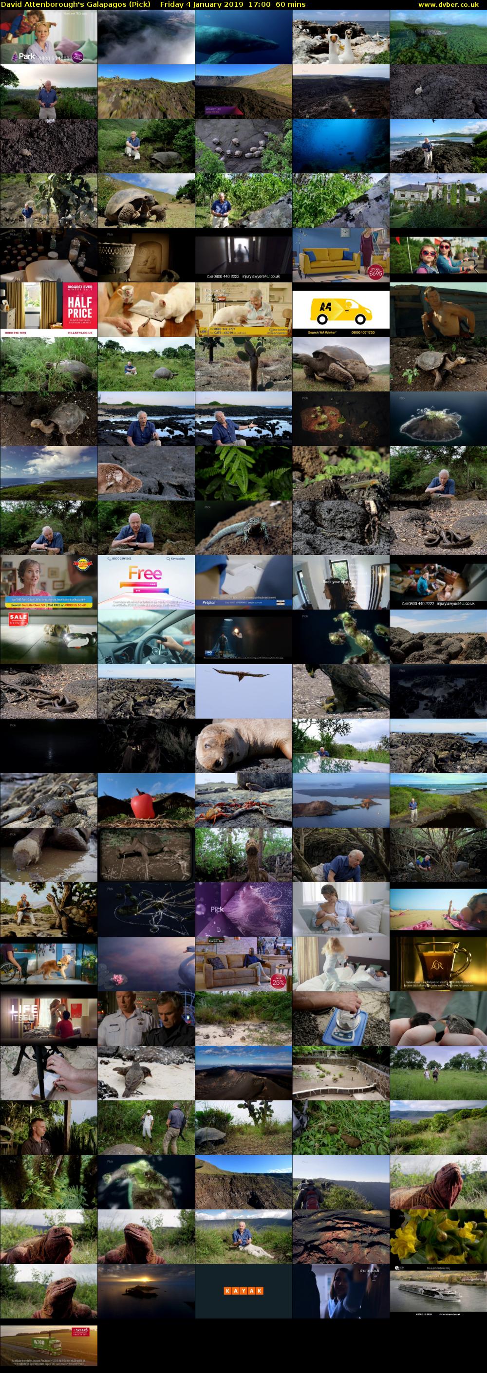 David Attenborough's Galapagos (Pick) Friday 4 January 2019 17:00 - 18:00