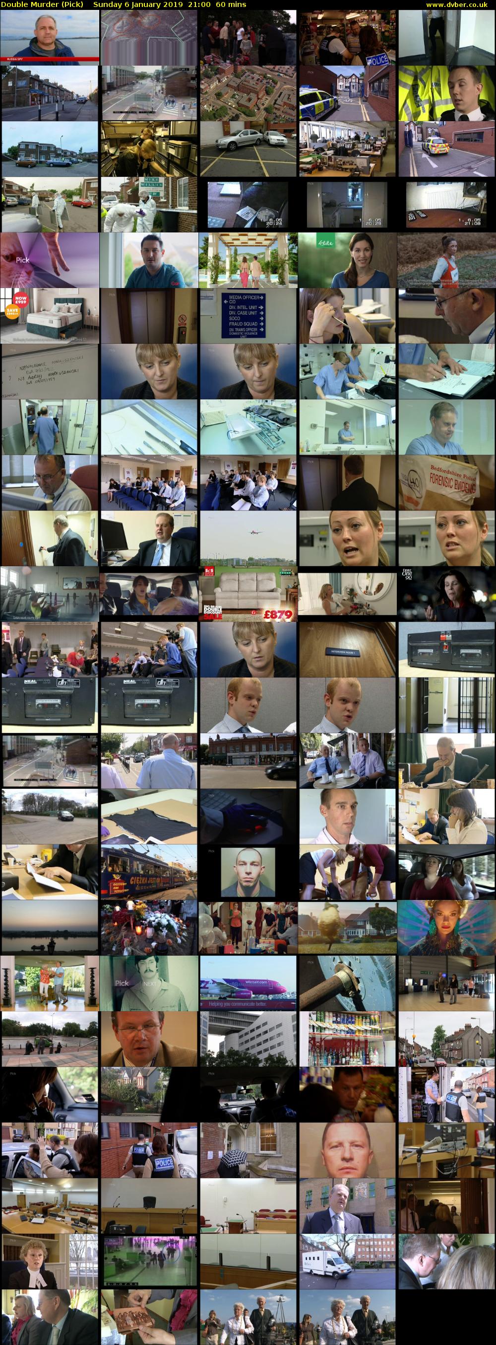 Double Murder (Pick) Sunday 6 January 2019 21:00 - 22:00