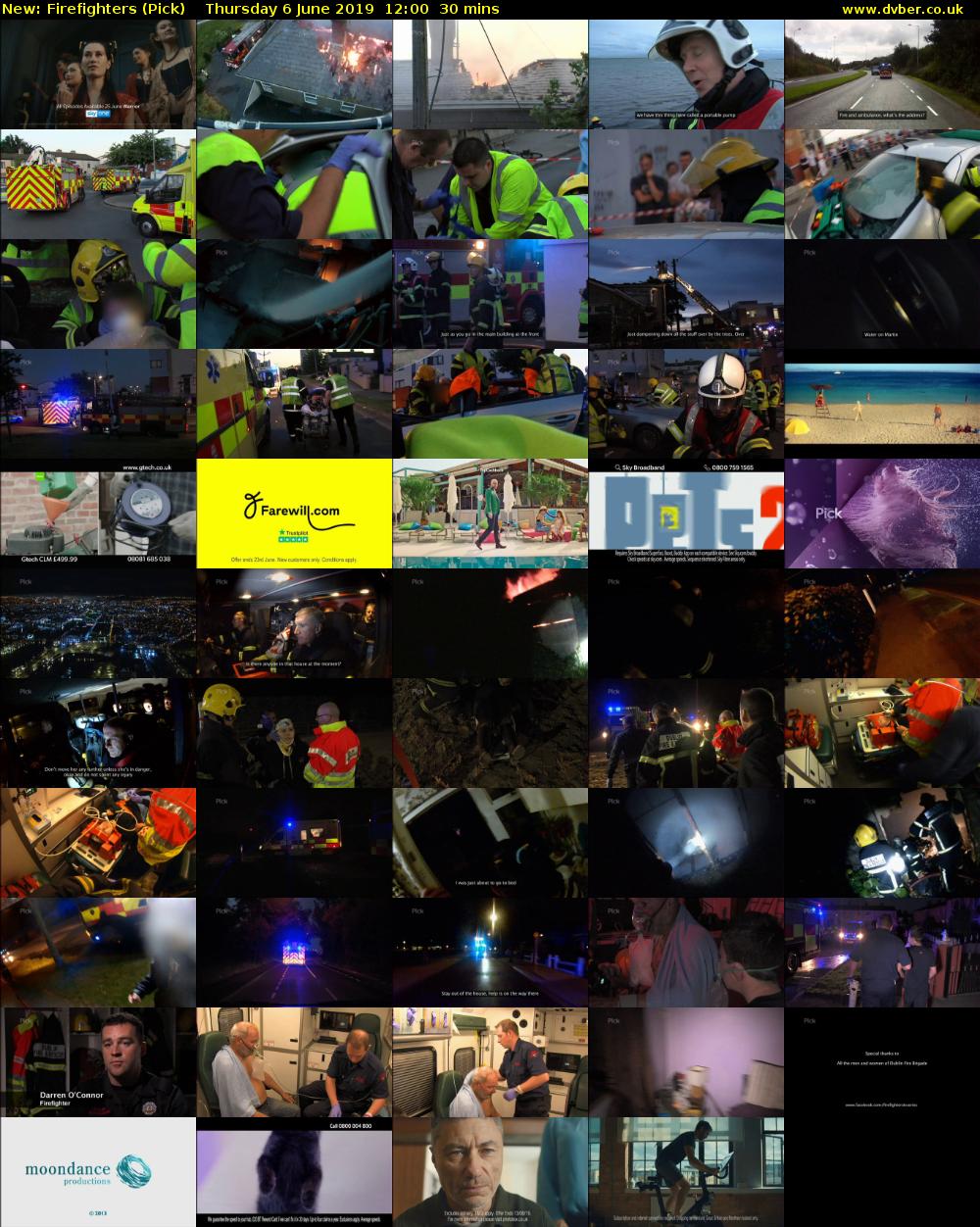 Firefighters (Pick) Thursday 6 June 2019 12:00 - 12:30