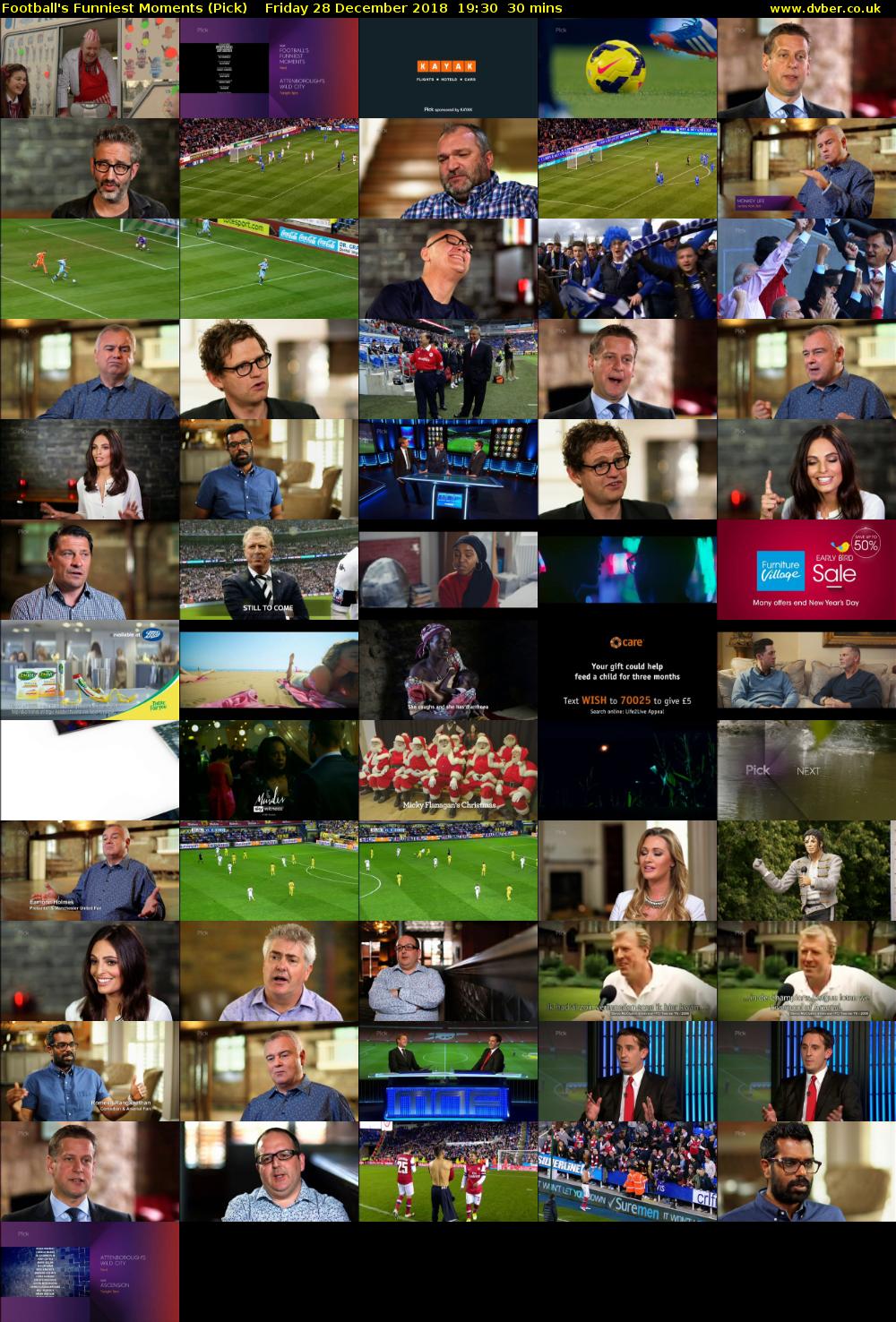 Football's Funniest Moments (Pick) Friday 28 December 2018 19:30 - 20:00