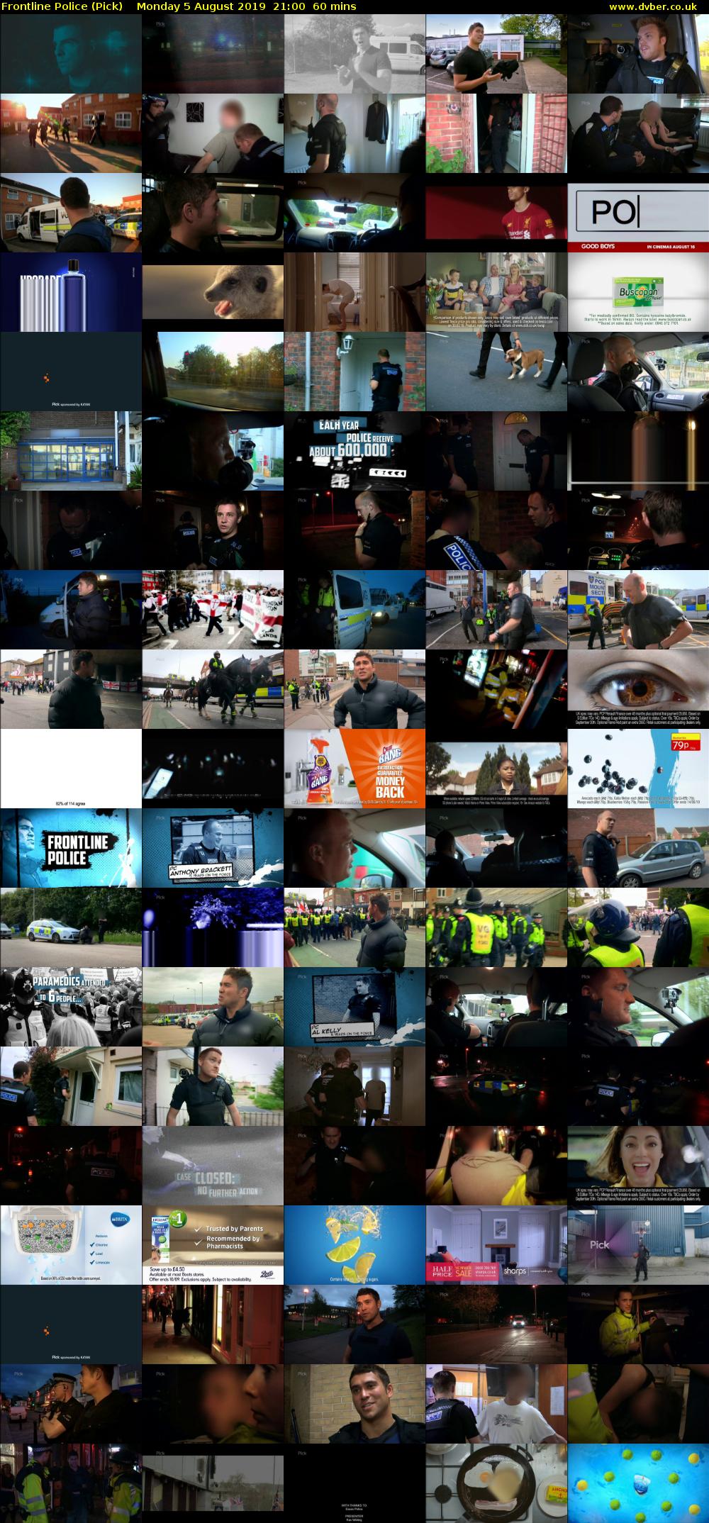 Frontline Police (Pick) Monday 5 August 2019 21:00 - 22:00