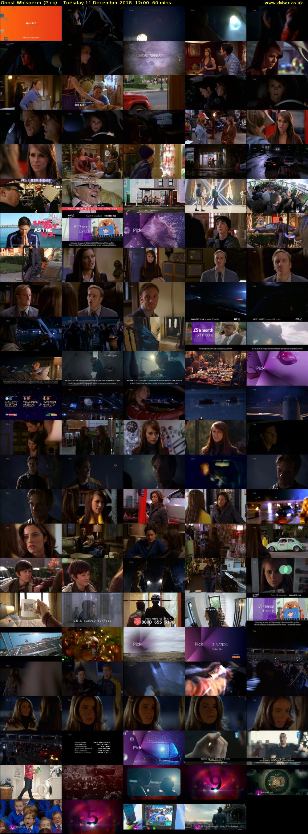 Ghost Whisperer (Pick) Tuesday 11 December 2018 12:00 - 13:00