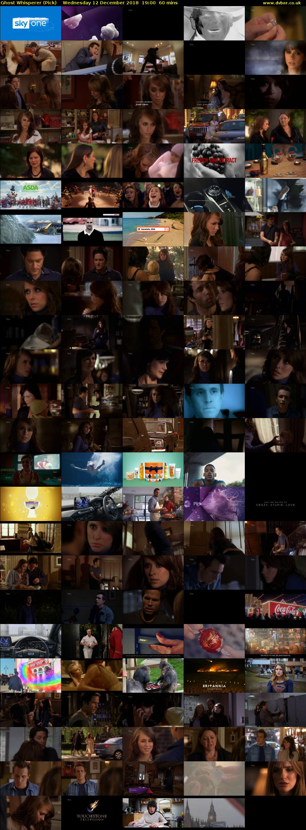 Ghost Whisperer (Pick) Wednesday 12 December 2018 19:00 - 20:00