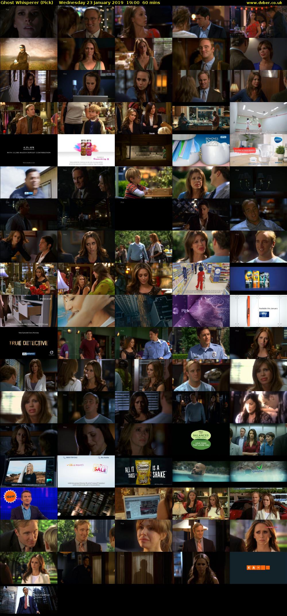 Ghost Whisperer (Pick) Wednesday 23 January 2019 19:00 - 20:00