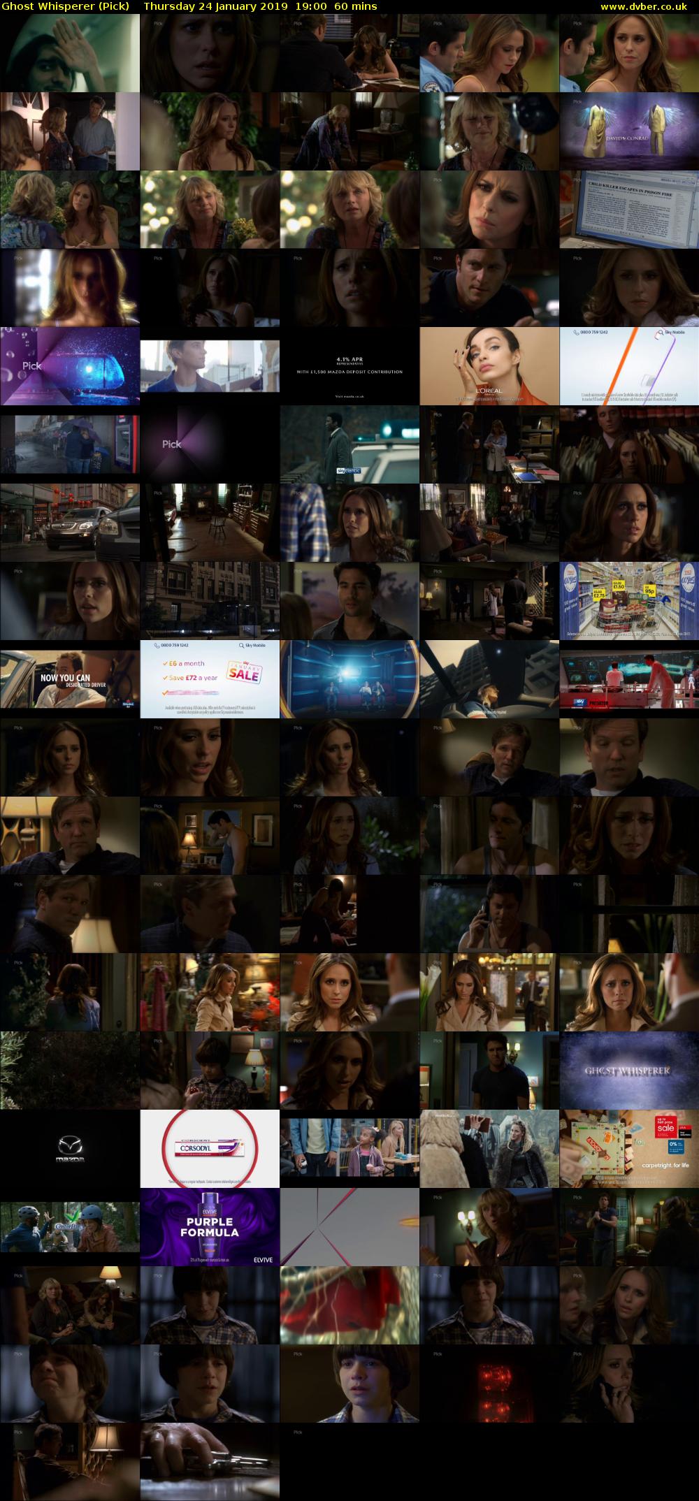 Ghost Whisperer (Pick) Thursday 24 January 2019 19:00 - 20:00