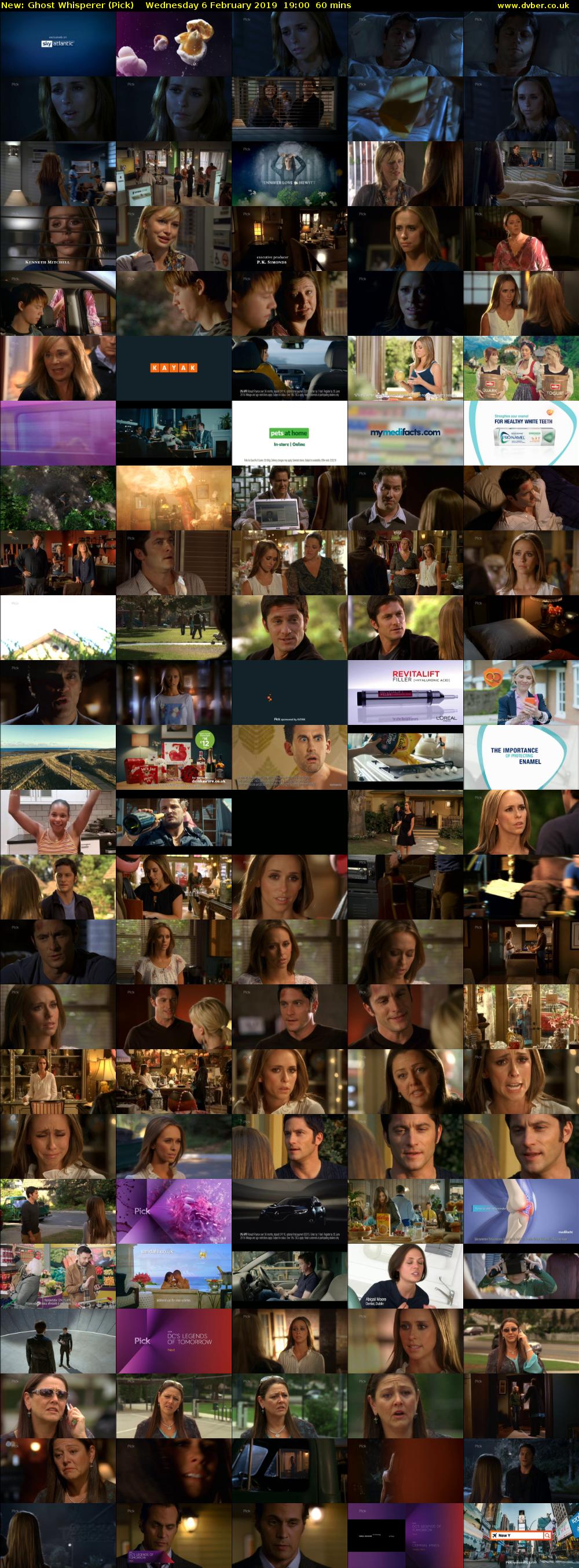 Ghost Whisperer (Pick) Wednesday 6 February 2019 19:00 - 20:00