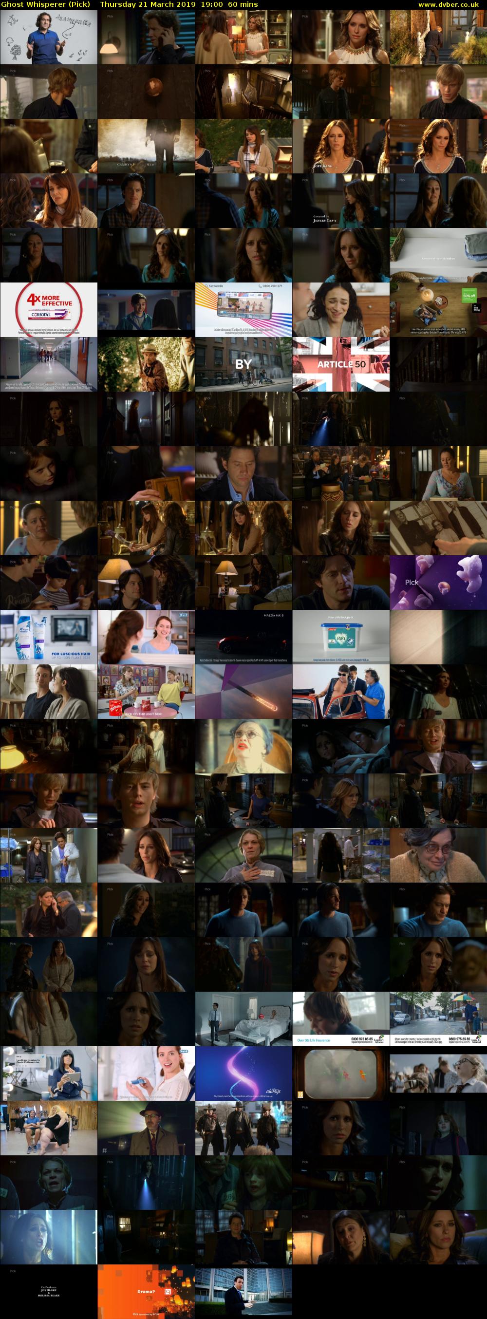 Ghost Whisperer (Pick) Thursday 21 March 2019 19:00 - 20:00