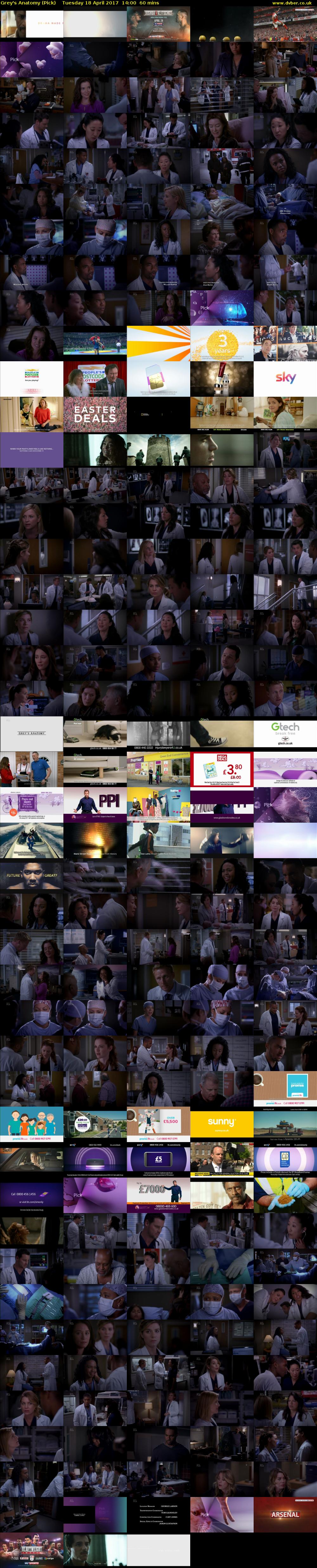 Grey's Anatomy (Pick) Tuesday 18 April 2017 14:00 - 15:00