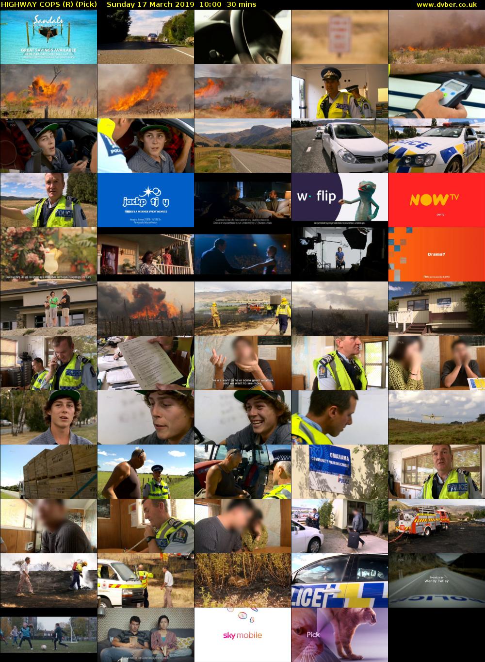 HIGHWAY COPS (R) (Pick) Sunday 17 March 2019 10:00 - 10:30