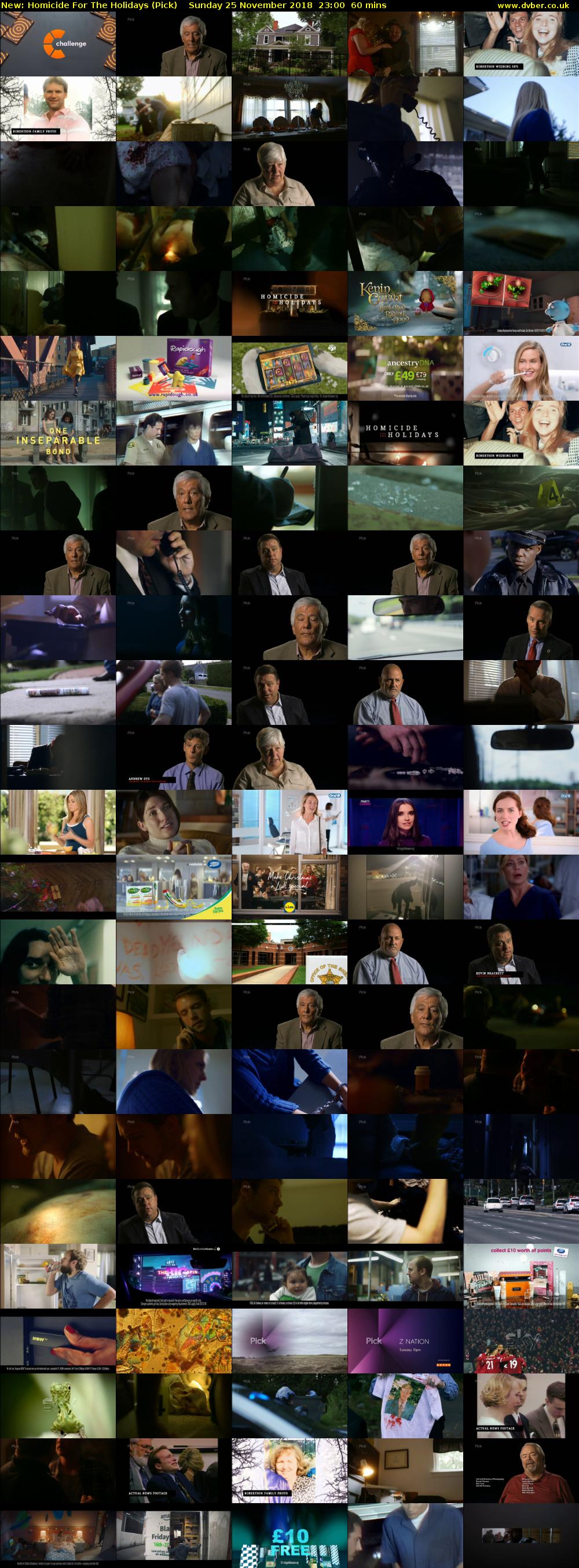 Homicide For The Holidays (Pick) Sunday 25 November 2018 23:00 - 00:00