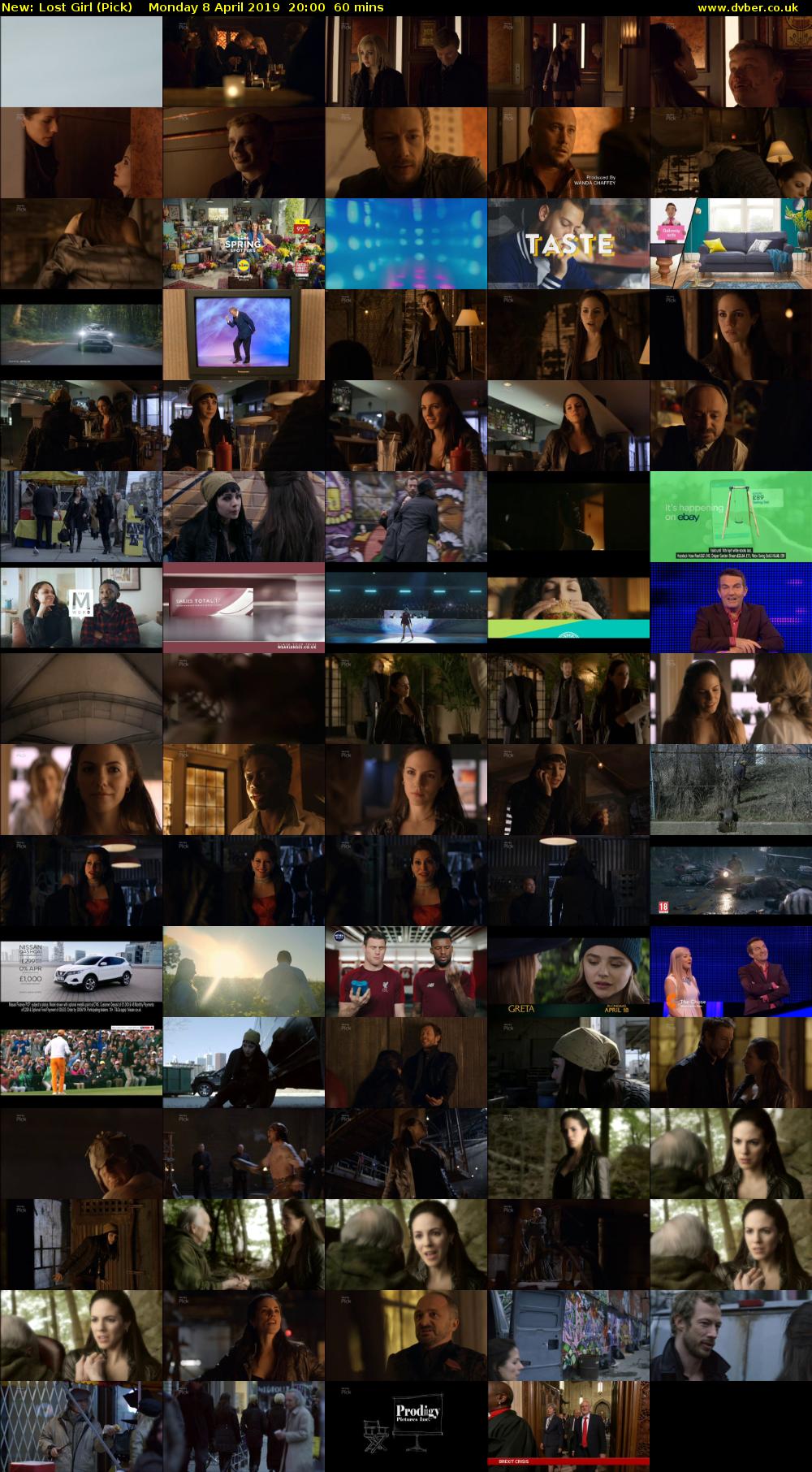Lost Girl (Pick) Monday 8 April 2019 20:00 - 21:00