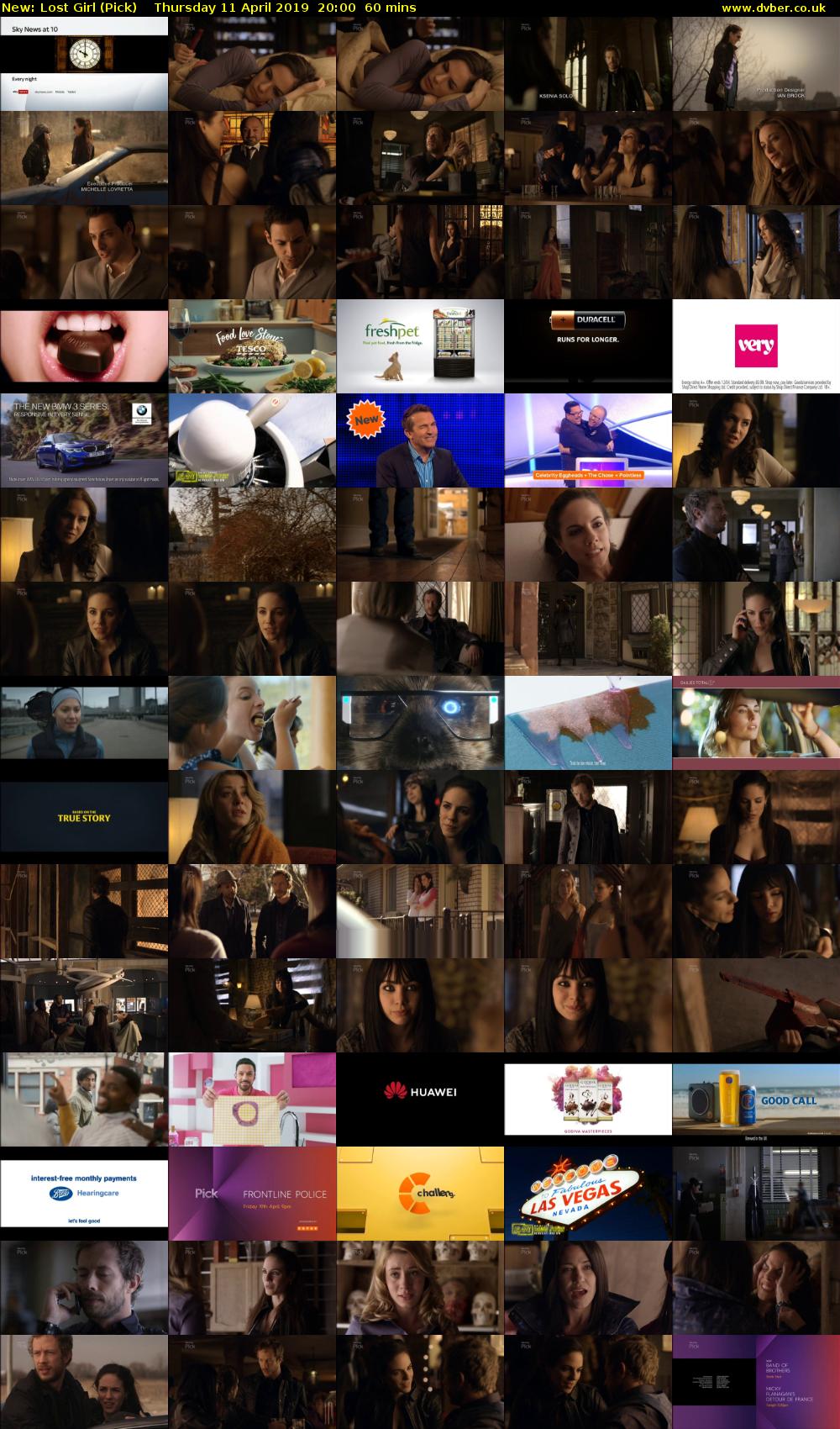 Lost Girl (Pick) Thursday 11 April 2019 20:00 - 21:00