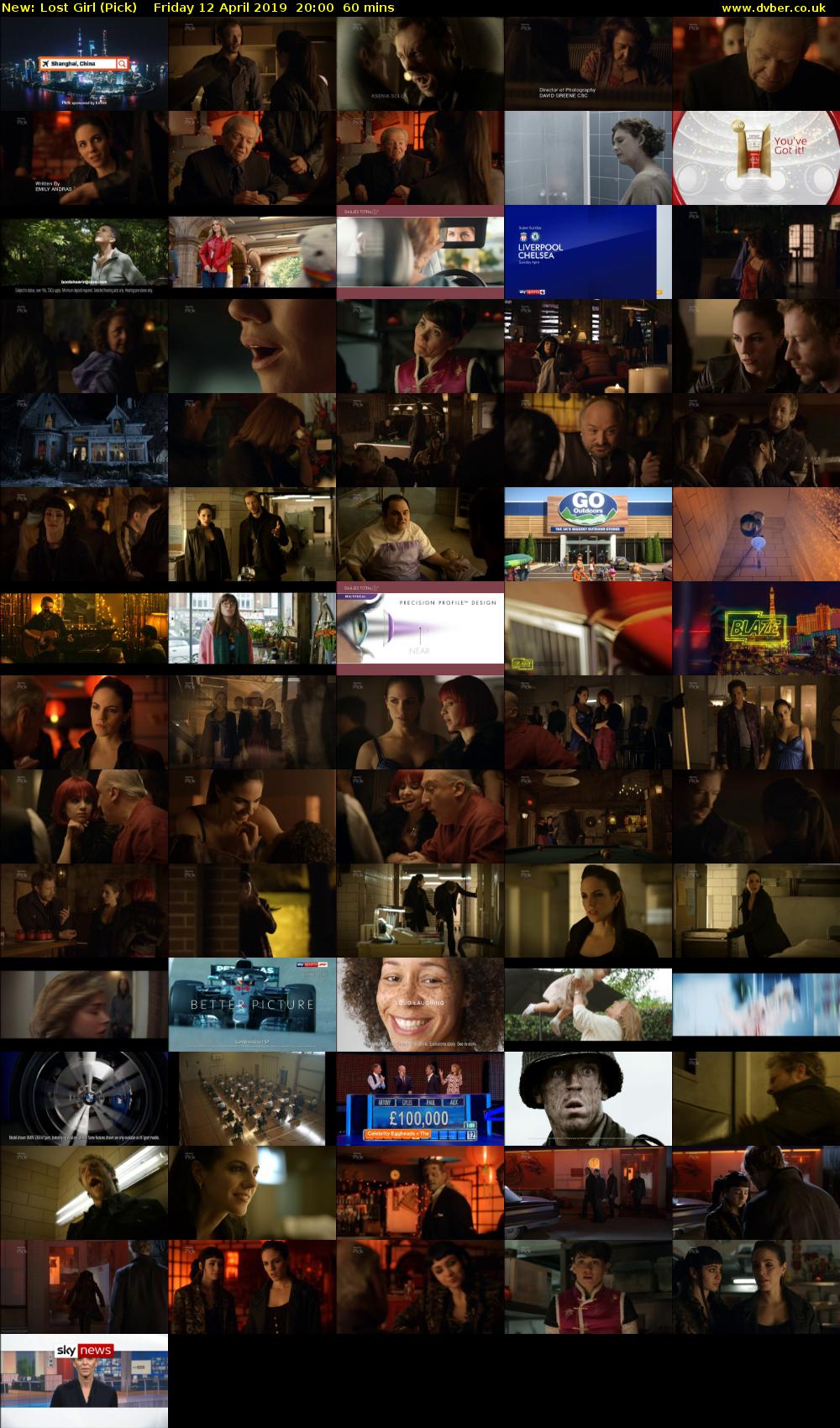 Lost Girl (Pick) Friday 12 April 2019 20:00 - 21:00