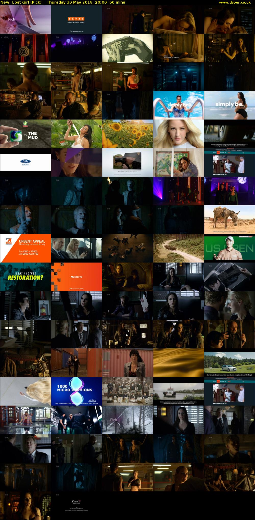 Lost Girl (Pick) Thursday 30 May 2019 20:00 - 21:00