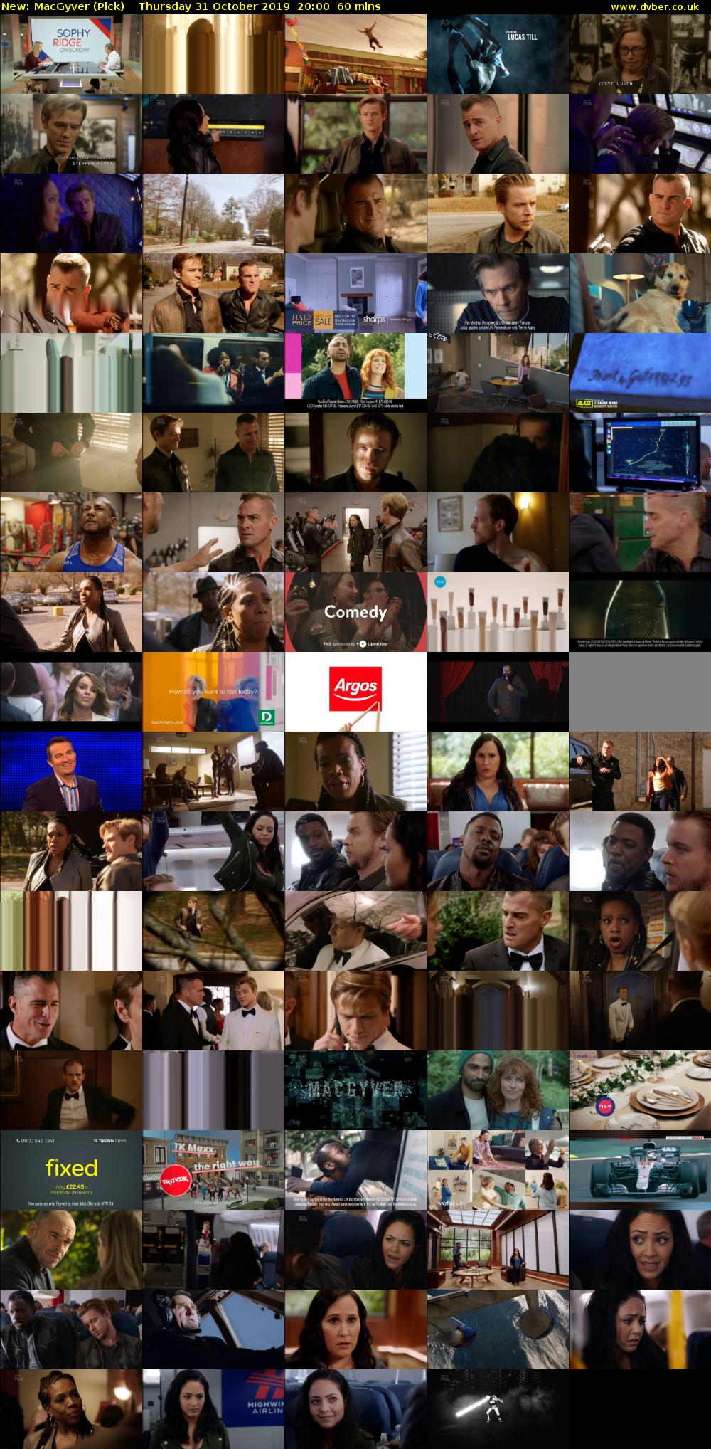MacGyver (Pick) Thursday 31 October 2019 20:00 - 21:00