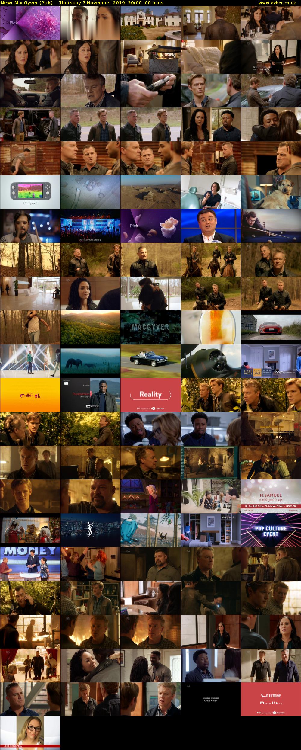 MacGyver (Pick) Thursday 7 November 2019 20:00 - 21:00