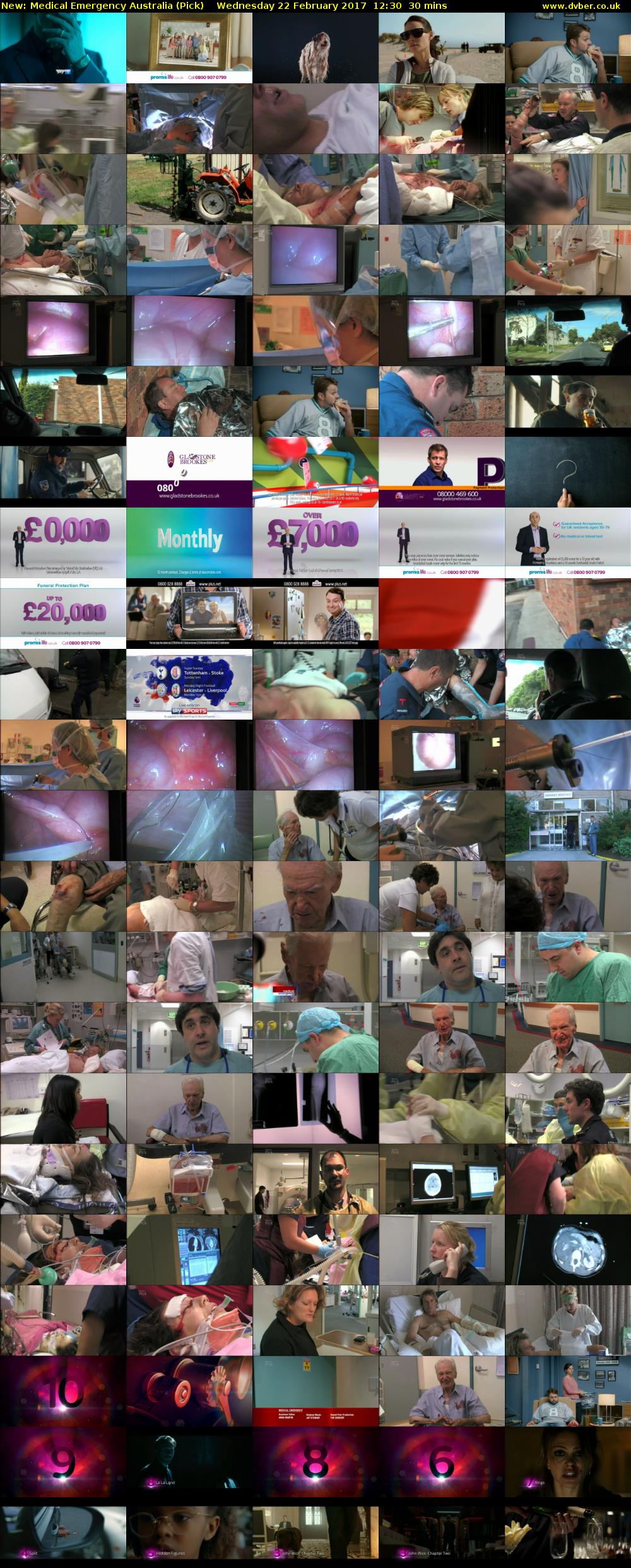 Medical Emergency Australia (Pick) Wednesday 22 February 2017 12:30 - 13:00