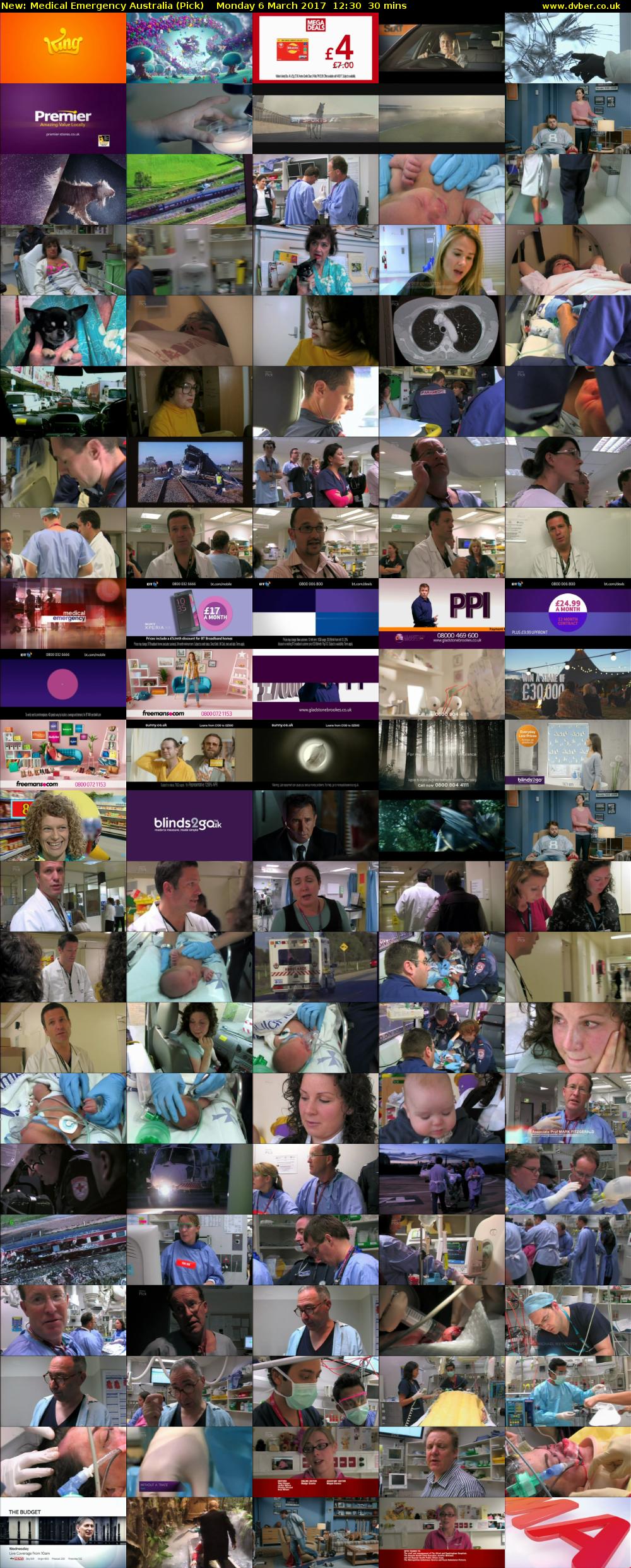 Medical Emergency Australia (Pick) Monday 6 March 2017 12:30 - 13:00