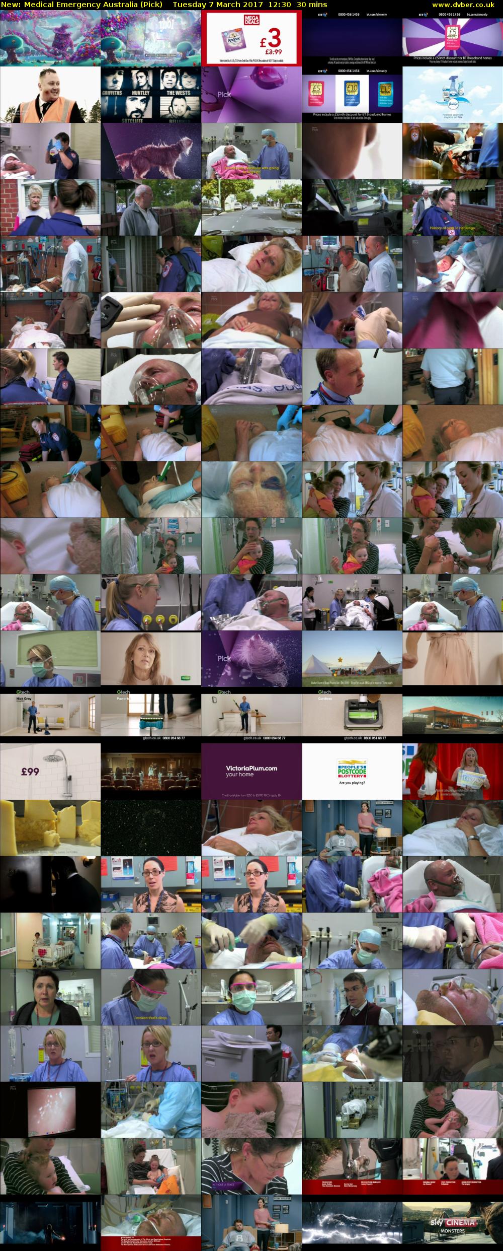Medical Emergency Australia (Pick) Tuesday 7 March 2017 12:30 - 13:00