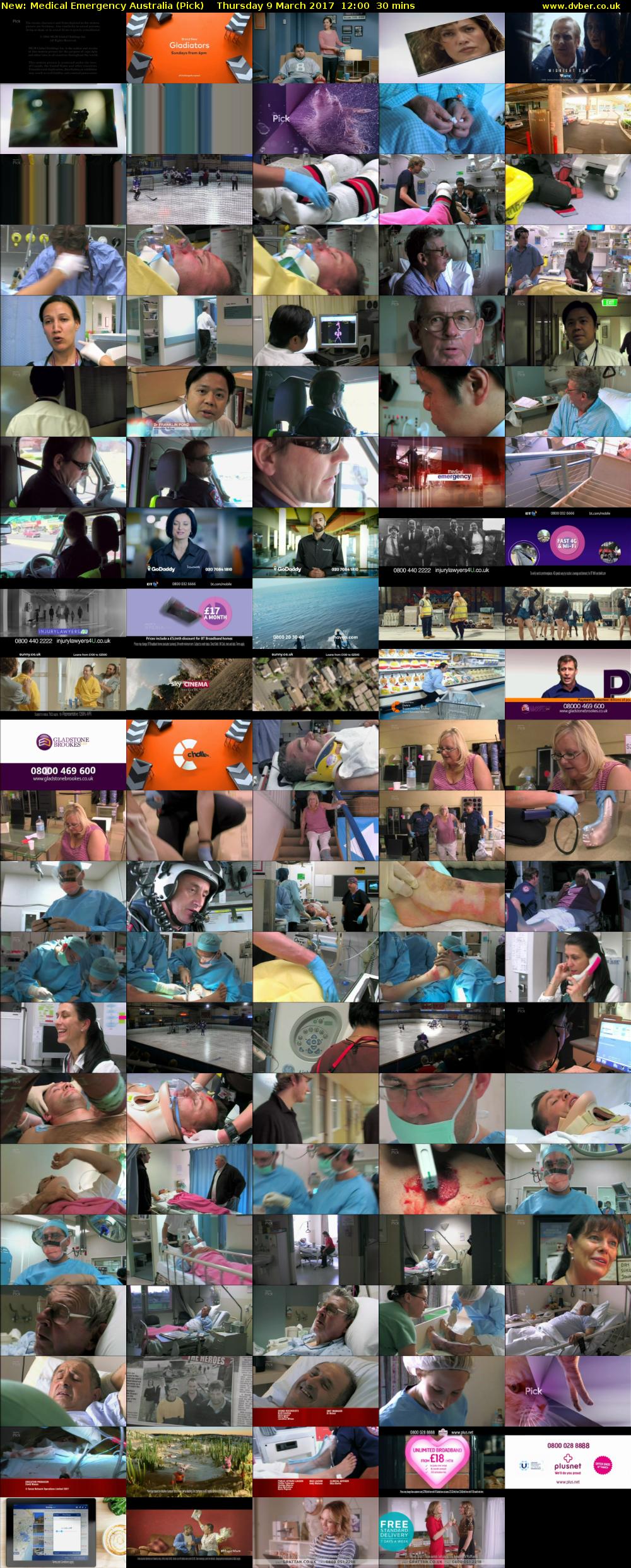 Medical Emergency Australia (Pick) Thursday 9 March 2017 12:00 - 12:30