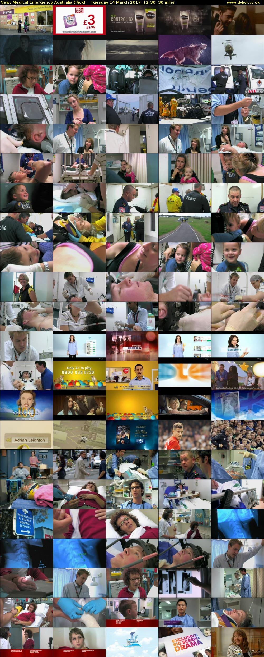 Medical Emergency Australia (Pick) Tuesday 14 March 2017 12:30 - 13:00