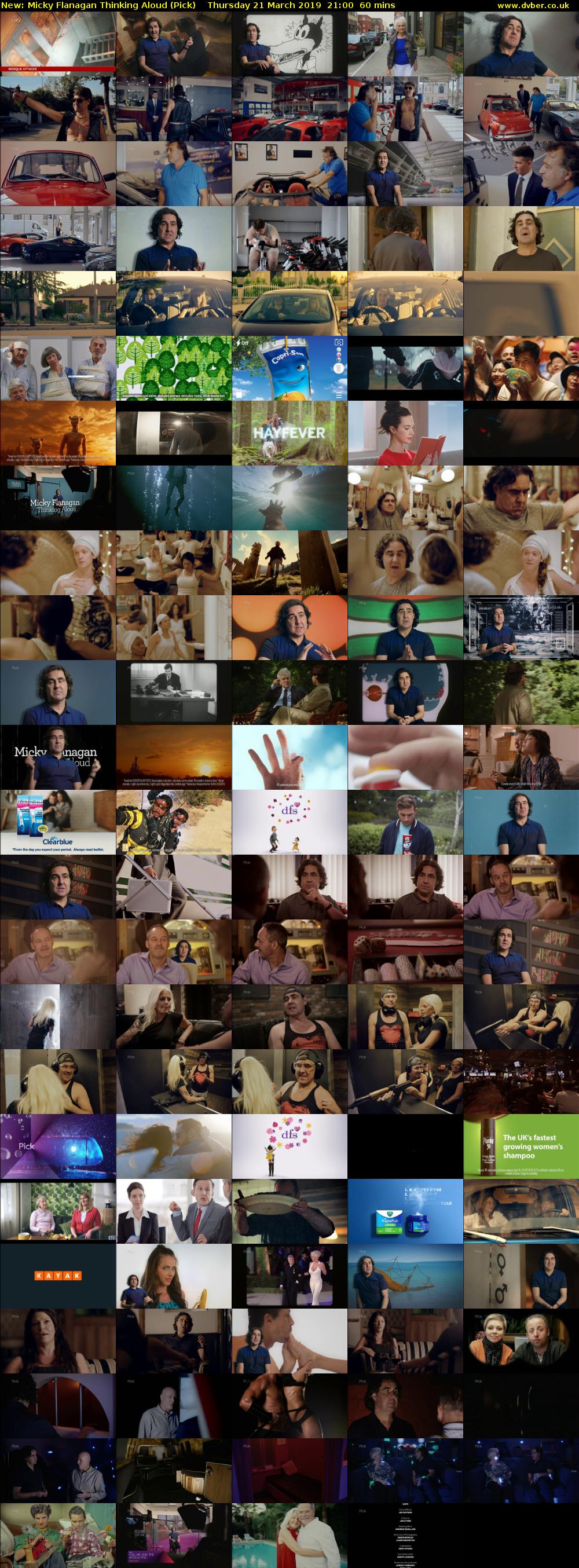 Micky Flanagan Thinking Aloud (Pick) Thursday 21 March 2019 21:00 - 22:00