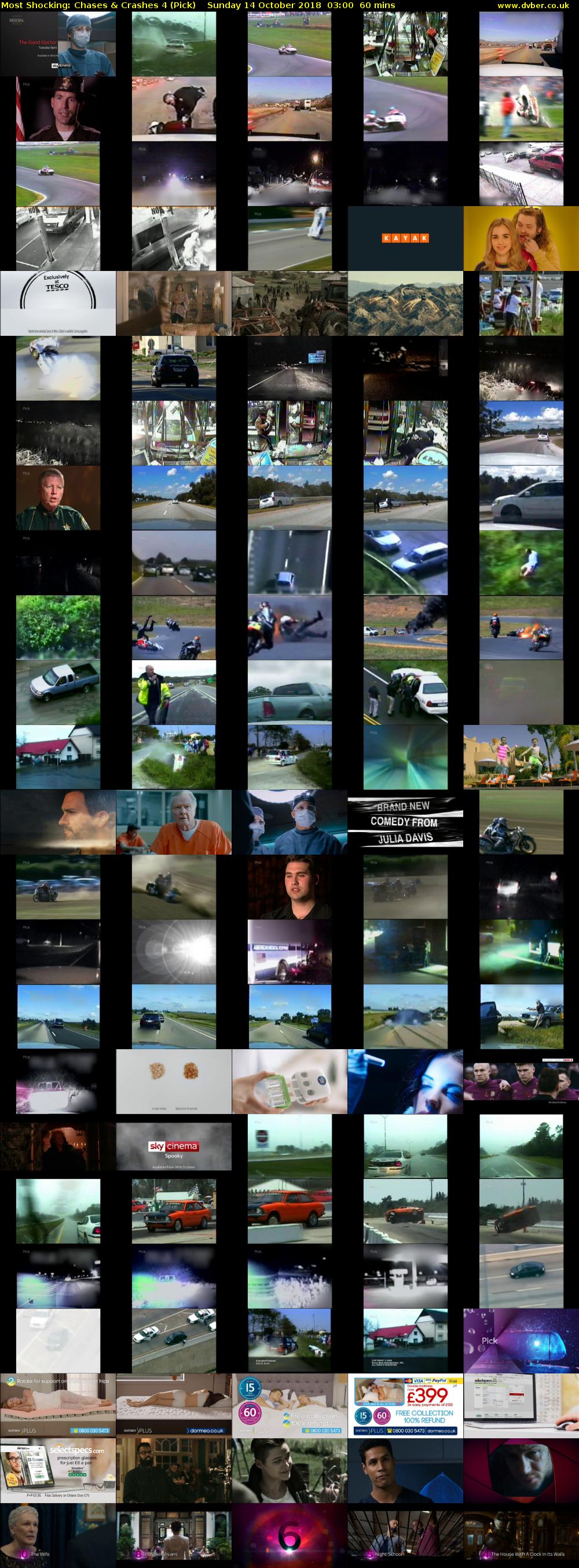 Most Shocking: Chases & Crashes 4 (Pick) Sunday 14 October 2018 03:00 - 04:00