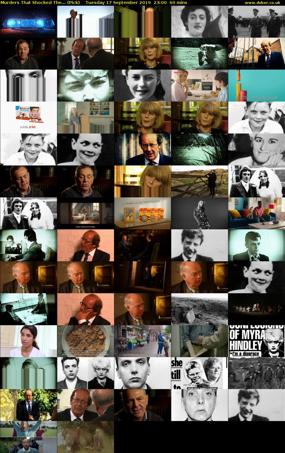 Murders That Shocked The... (Pick) Tuesday 17 September 2019 23:00 - 00:00