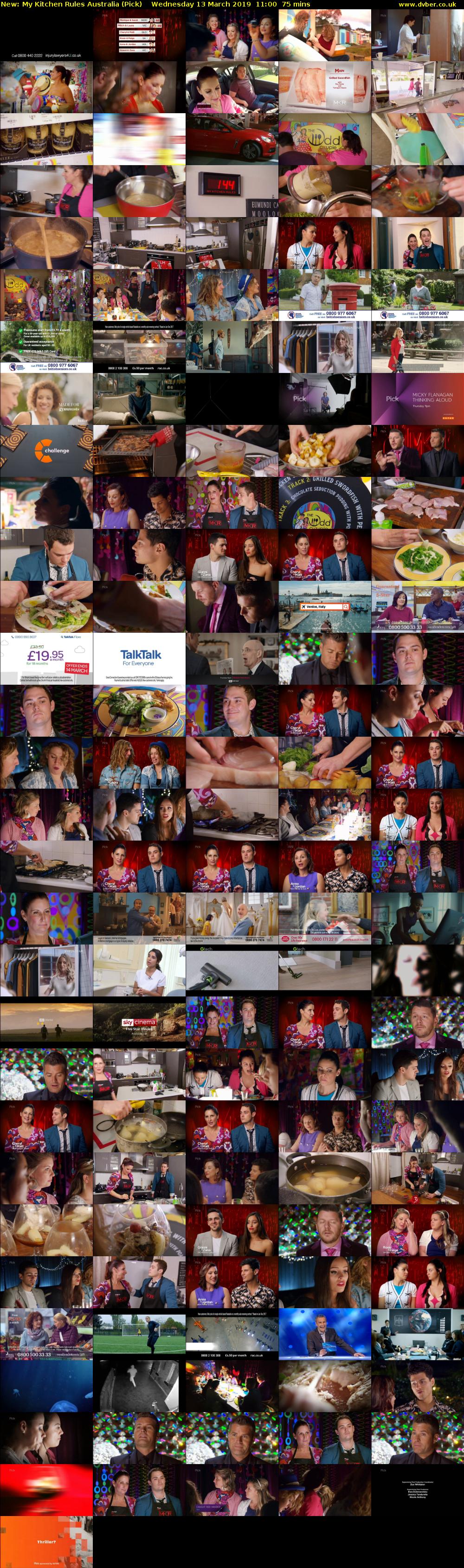 My Kitchen Rules Australia (Pick) Wednesday 13 March 2019 11:00 - 12:15